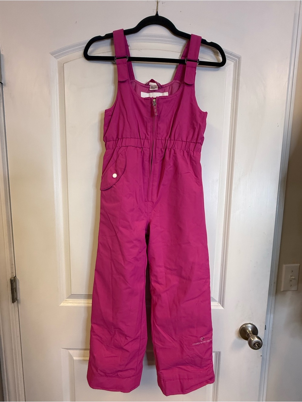 Obermeyer Girls Size 7 Pink I-Grow Insulated Ski Snow Bib Pants